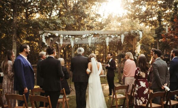 outdoor wedding ceremony